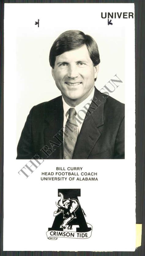 BS PHOTO bio-699 Bill Curry, Football, Head Coach, Univ of Alabama 1987 | eBay