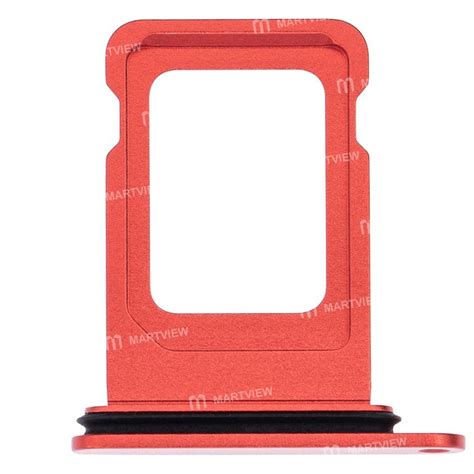 Replacement single sim card tray for iPhone 13 13 mini red - Martview