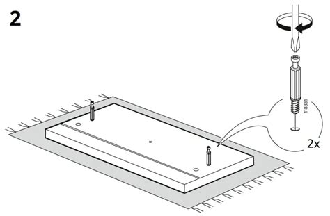 IKEA KALLAX Insert with 2 Drawer Instruction Manual