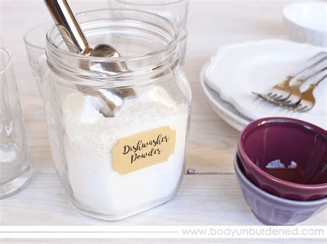 DIY All-Natural Powder Dishwasher Detergent - Body Unburdened