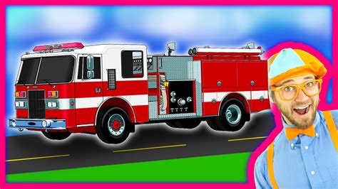 Blippi Fire Trucks for Children | Fire engines for kids and Fire Truck Tour Chords - Chordify