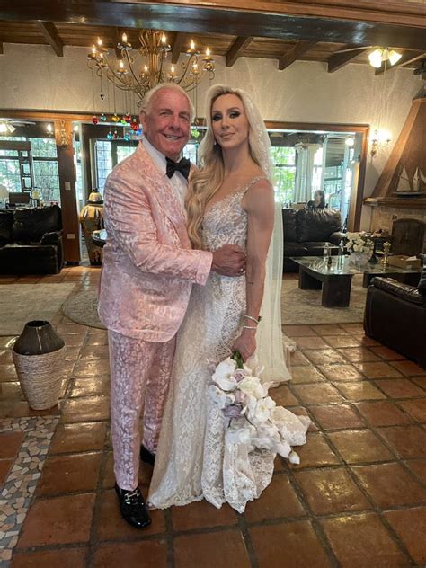 Ric Flair with Charlotte Flair at her wedding 💍 : WWE