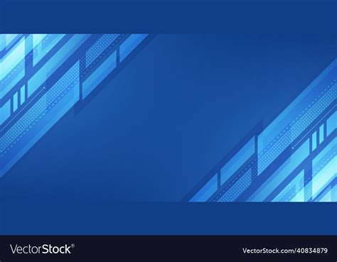 Abstract blue technology with geometric design Vector Image