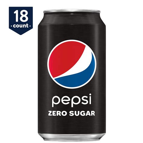 Pepsi Zero Sugar, 12 oz Cans, 18 Count - Walmart.com - Walmart.com