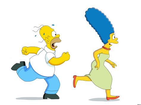 Homer Simpson and Marge Simpson run by Spartandragon12 on DeviantArt