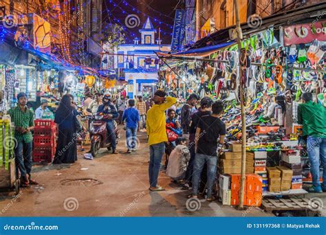 KOLKATA, INDIA - OCTOBER 30, 2016: Night View of New Market in the ...