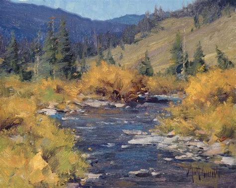 MATT SMITH ~ “Snow Spur Creek” (oil, 8x10) | Landscape paintings ...