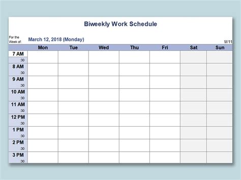 Biweekly Work Schedule Template Employee Availability Form Template ;Printable Template Gallery