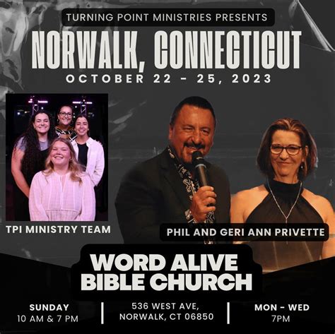 Revival Event at Word Alive Church with TPI Ministries, Word Alive Bible Church, Norwalk, 25 ...