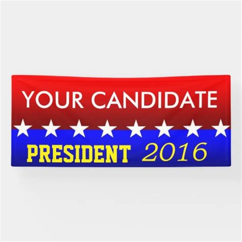 Political Banners YOU Customize Banner | Zazzle