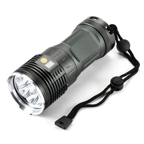 20000 Lumens Powerful LED Flashlight Torch Light 8x XM L L2 18650 Tactical Flashlight handheld ...