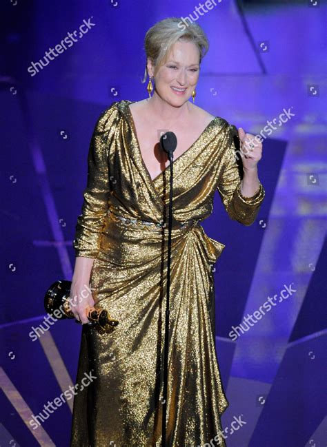 Meryl Streep Meryl Streep Accepts Oscar Editorial Stock Photo - Stock ...