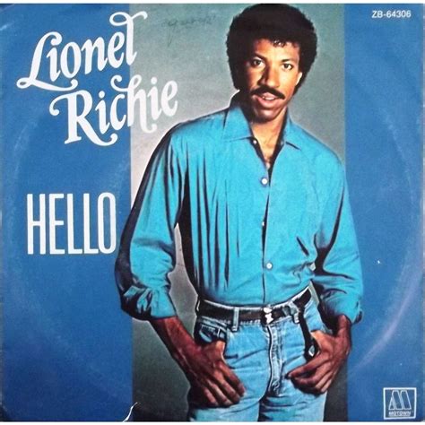 Hello by Lionel Richie, SP with vinyl59 - Ref:117717610