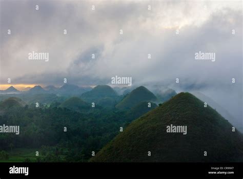 Chocolate Hills at sunrise, Bohol Island, Philippines Stock Photo - Alamy