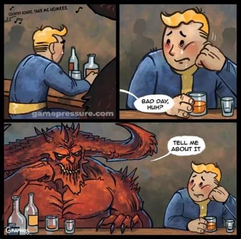 fallout and Diablo | Fallout 76 | Fallout funny, Funny gaming memes, Funny games