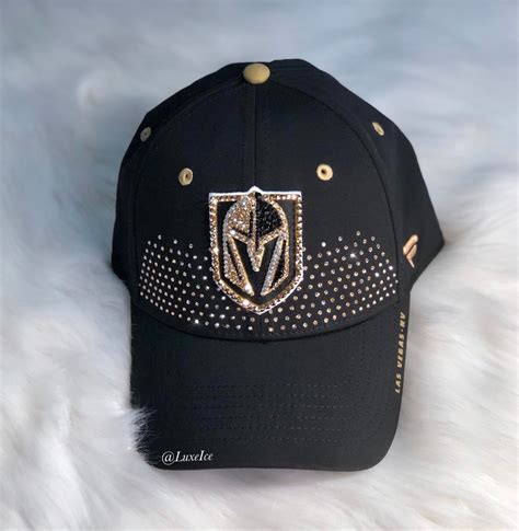 Custom Vegas Golden Knights Hat with Swarovski Crystals | Luxe Ice