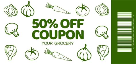 Grocery Store Discount Online Coupon Template - VistaCreate