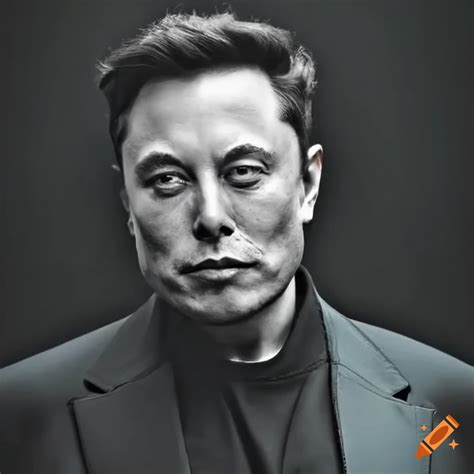 Elon musk, the entrepreneur and technology pioneer on Craiyon