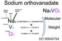 Sodium Orthovanadate [Na3VO4] Molecular Weight Calculation - Laboratory Notes