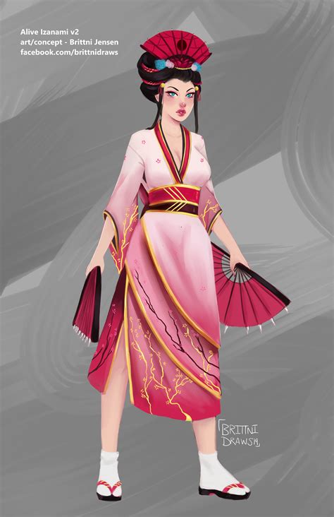 ArtStation - Alive Izanami = Smite fan concept - V2