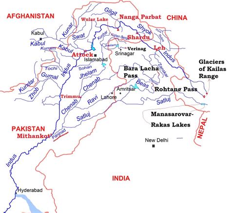 Indus River System: Jhelum, Chenab, Ravi, Beas & Satluj | PMF IAS