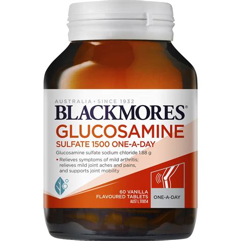 Blackmores Glucosamine Sulfate 1500mg Joint Health Vitamin Tablets 60 ...