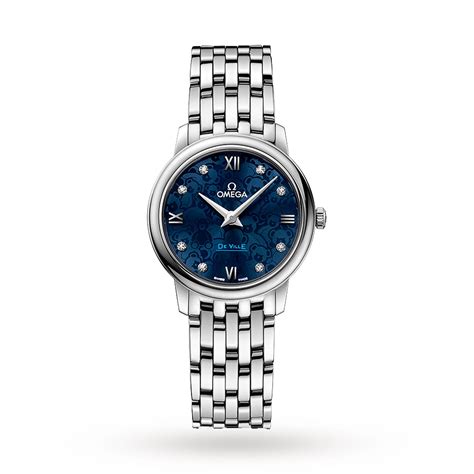 Omega Seamaster 300M Blue Dial Ladies 28mm Quartz Divers Watch | Omega | Brands | Goldsmiths ...