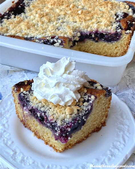 BLUEBERRY COFFEE CAKE - The Southern Lady Cooks