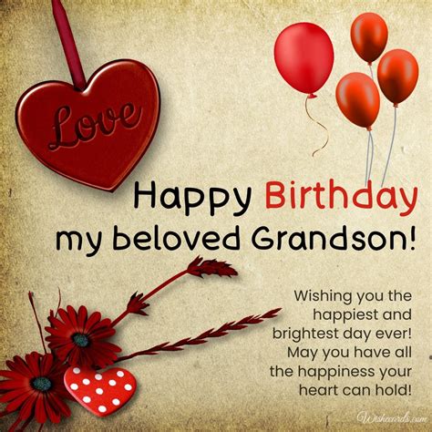 Happy Birthday Cards and Gif Images for Grandson