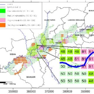 The aquifer vulnerability to pollution by the modified DRASTIC method ...