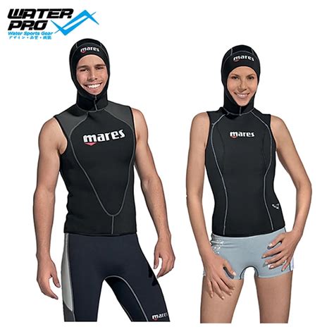 MARES Vest FLEXA 5 3mm man&woman SHORT w/ Hood Wetsuit-in Wetsuit from Sports & Entertainment on ...