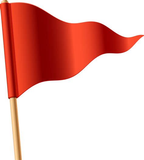 Red Flag Transparent Background