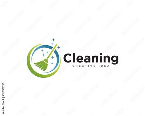 Home Cleaning Services Logo Design Vector Stock Vector | Adobe Stock