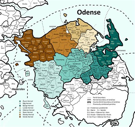 Odense County, Denmark Colorblind Map • FamilySearch