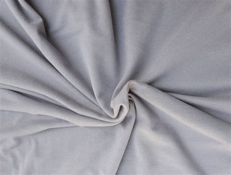 gray cotton pique fabric by the yard