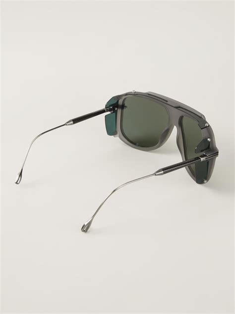 Dita Eyewear Lancier X Dita Aviator Sunglasses in Gray for Men - Lyst