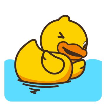 Emoji Swimming Sticker by B.Duck for iOS & Android | GIPHY