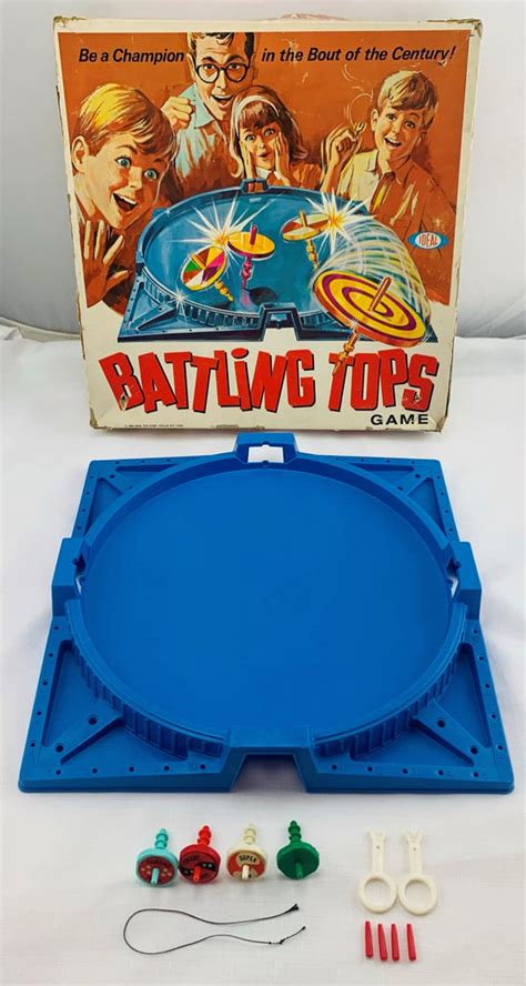 Battling Tops Game - 1968 - Ideal - Good Condition | Mandi's Attic Toys