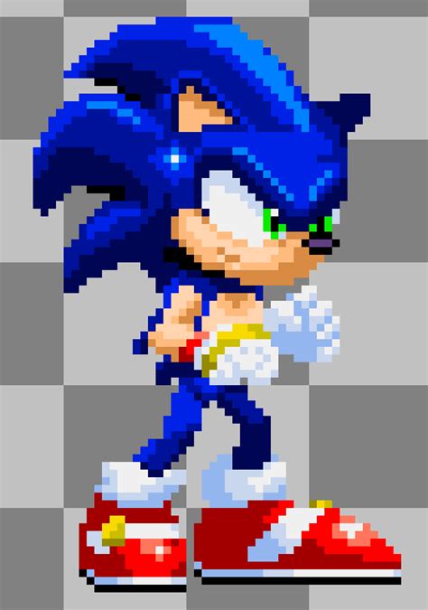 KOF X Sonic (mugen's sprite) by Phoenixfirewolf-12 on Newgrounds