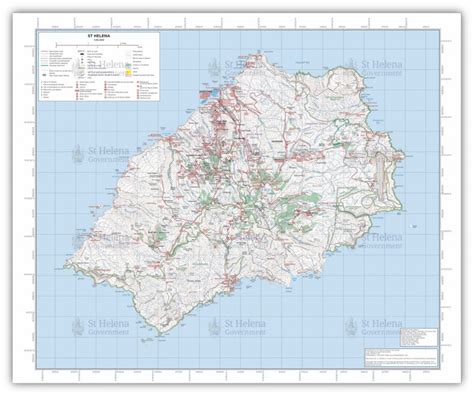 New St Helena Map | St Helena Government