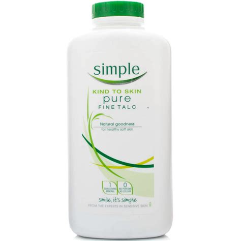 Simple Pure Fine Talcum Powder