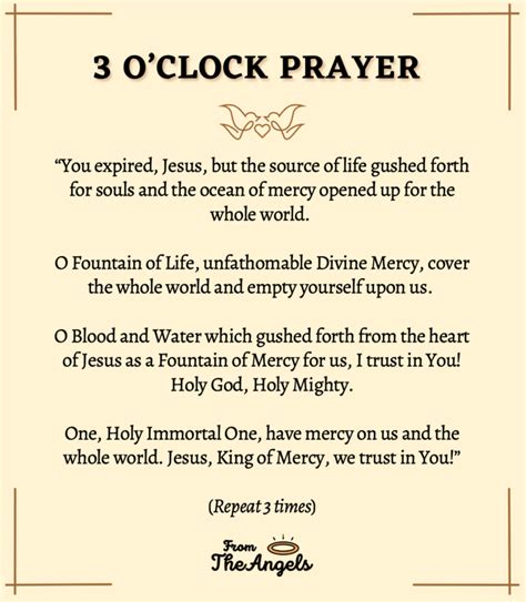 3 O’clock Prayer & How to Pray The Divine Mercy Chaplet