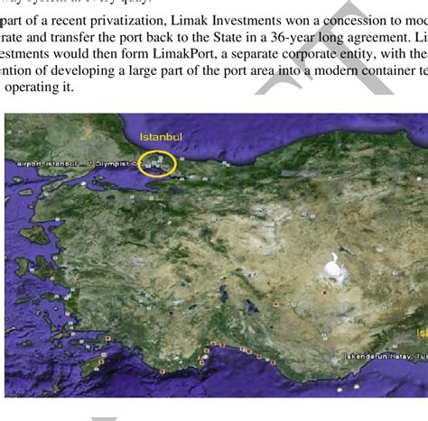 Location of Iskenderun Port. (source: Google) | Download Scientific Diagram