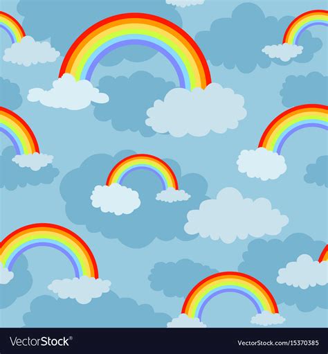 Rainbow pattern Royalty Free Vector Image - VectorStock