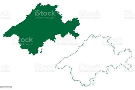 Jabalpur District Map Vector Illustration Scribble Sketch Map Stock Illustration - Download ...