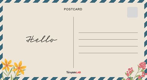 Free Blank Postcard Templates Microsoft Word - Printable Templates