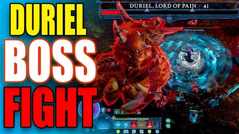 Diablo 4 Duriel Lord of Pain Boss fight - Early Necromancer Build Level ...