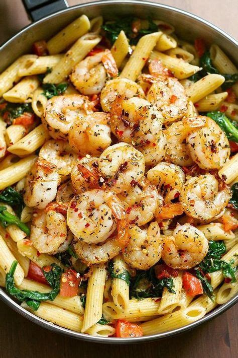 Tomato Spinach Shrimp Pasta | Healthy pasta recipes, Healthy pastas ...