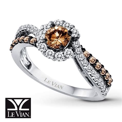 Chocolate & White Diamonds | Chocolate diamond ring, Levian chocolate ...