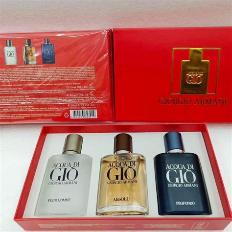 Acqua di Gio Set, Beauty & Personal Care, Fragrance & Deodorants on Carousell